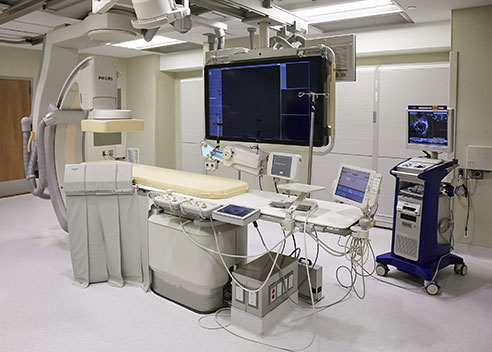 cardiac catherization lab at New York Presbyterian Lawrence Hospital