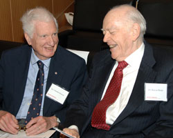 2010 Pollin Prize recipients Drs. Charles Robert Scriver and Roscoe O. Brady