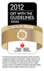 American Heart Association Gold Plus Stroke badge