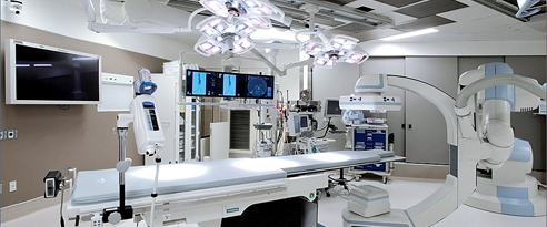 futuristic hospital room