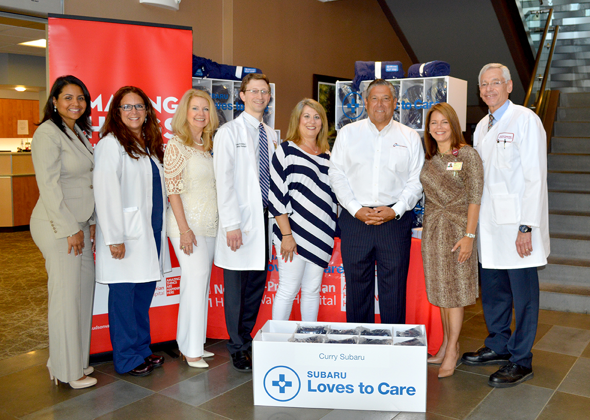 NewYork-Presbyterian Hudson Valley Hospital staff with Curry Automotive's general manager
