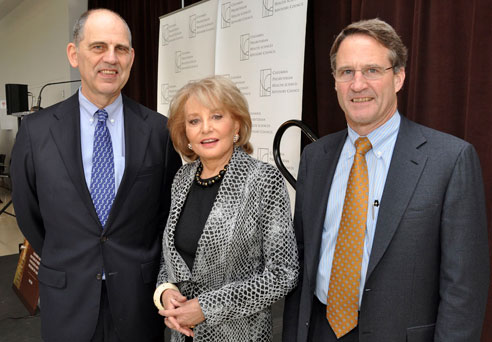 Dr. Jerry I. Gliklich, Barbara Walters and Craig R. Smith, MD