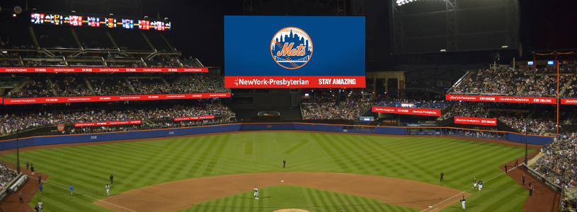 Mets debut new NewYork-Presbyterian Hospital ad patch featuring