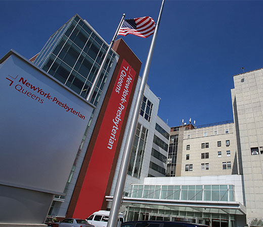 Front of NewYork-Presbyterian Queens Hospital Building