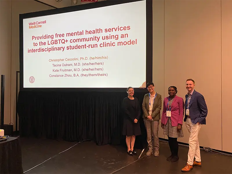 Members of the Wellness Qlinic presented their model of care at APA