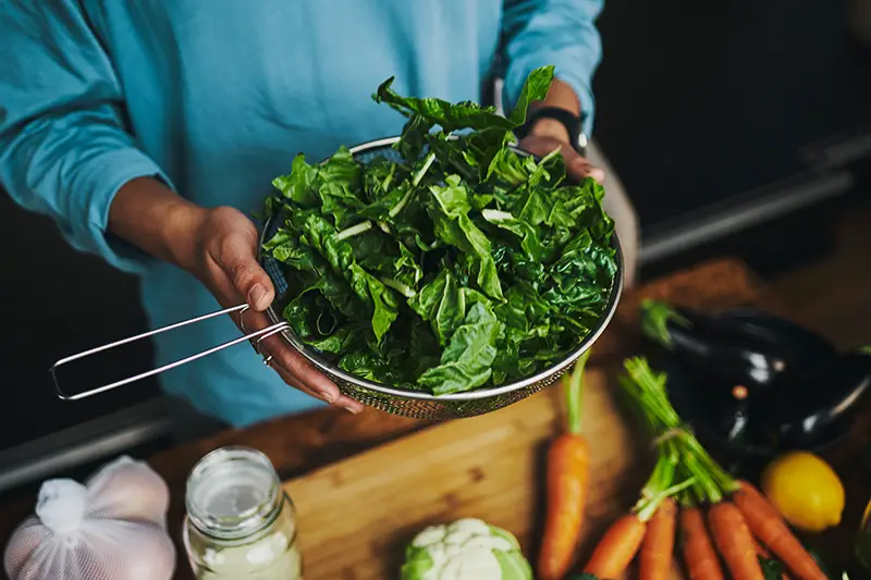 image of greens and vegetables